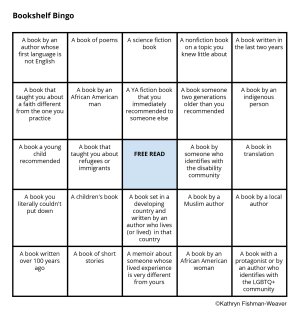 bookshelf bingo