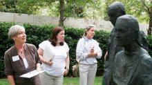 Teachers at the Nasher Sculpture Center in Dallas, TX