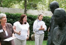 Teachers at the Nasher Sculpture Center in Dallas, TX