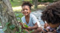 Photo of preschooler outside