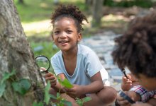 Photo of preschooler outside