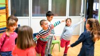 Photo of prek children dancing