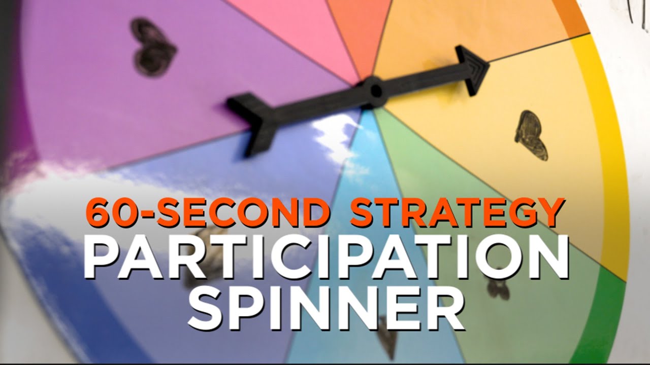 60-Second Strategy: Participation Spinner