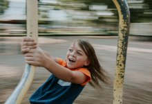 Child Playing at Recess