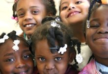 Group of girls smiling