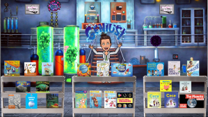 Mad scientist lab Bitmoji science library