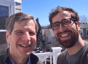 Author Henry Seton with his dad